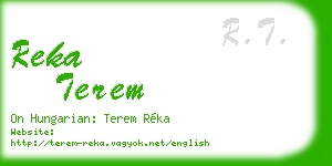 reka terem business card